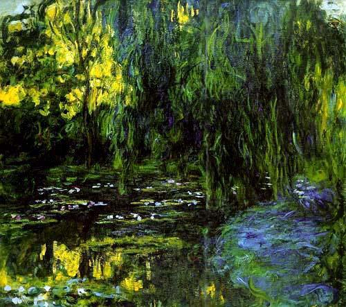 Claude Monet Water Lily Pond and Weeping Willow, Germany oil painting art